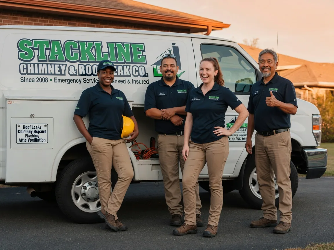 Chimney flashing repair company in Castleton, IL